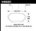 Picture of Hawk 06-14 Mazda MX-5 DTC-60 Race Front Brake Pads