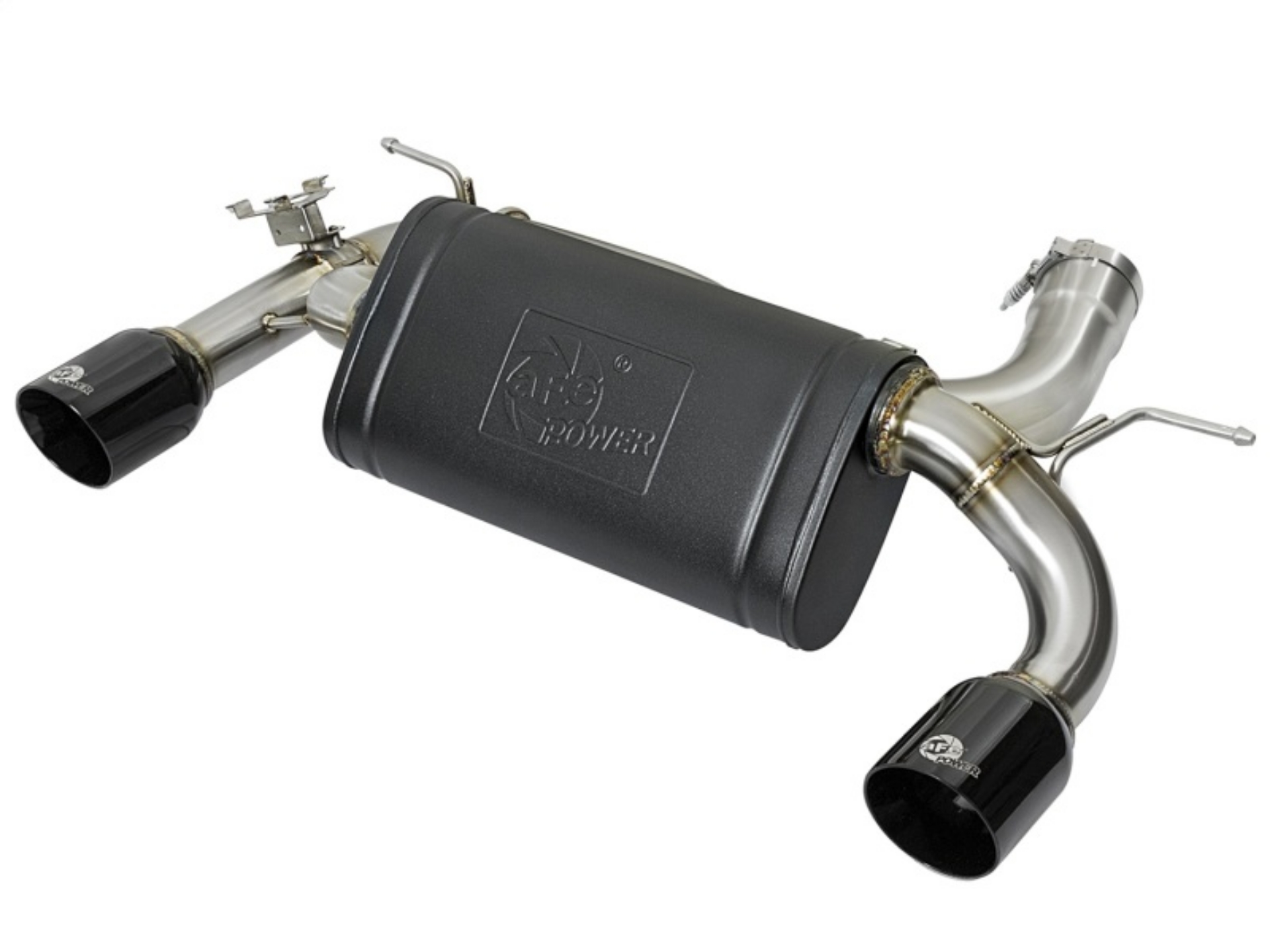 Picture of aFe MACHForce XP 16-17 BMW 340i-iX 440i-iX L6-3-0L t SS Axle-Back Exhaust w-Black Tip