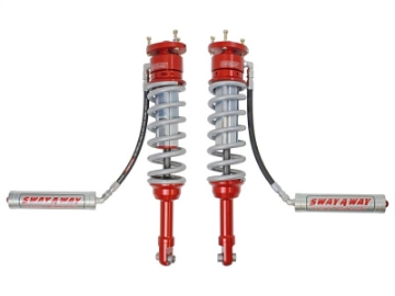 Picture of aFe Sway-A-Way 3-0in Front Coilover Kit 2017 Ford F-150 Raptor V6-3-5L tt w-Remote Reservoirs