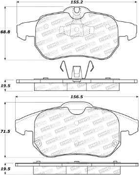Picture of StopTech Performance 03-05 Saab 9-3 Front Brake Pads