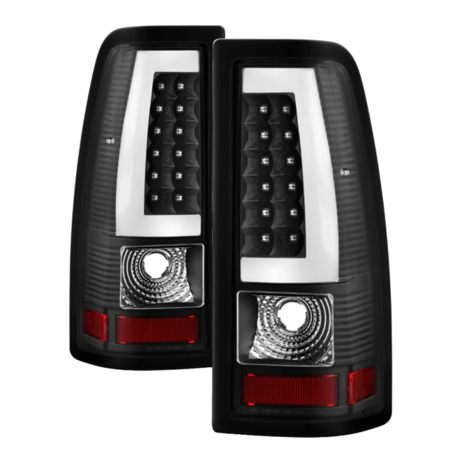 Picture of xTune Chevy Silverado 1500 03-06 Tail Lights - Light Bar LED - Black ALT-JH-CS03-LBLED-BK