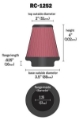Picture of K&N Universal Chrome Filter 2-25in Flange - 3-5in Base - 2in Top - 4in Height - 2 Per Box
