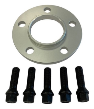 Picture of BBS 10mm Spacer Kit BMW 5x120 CB 72-5 - 14x1-25 Bolts 1 Spacer & 5 Black Lug Bolts
