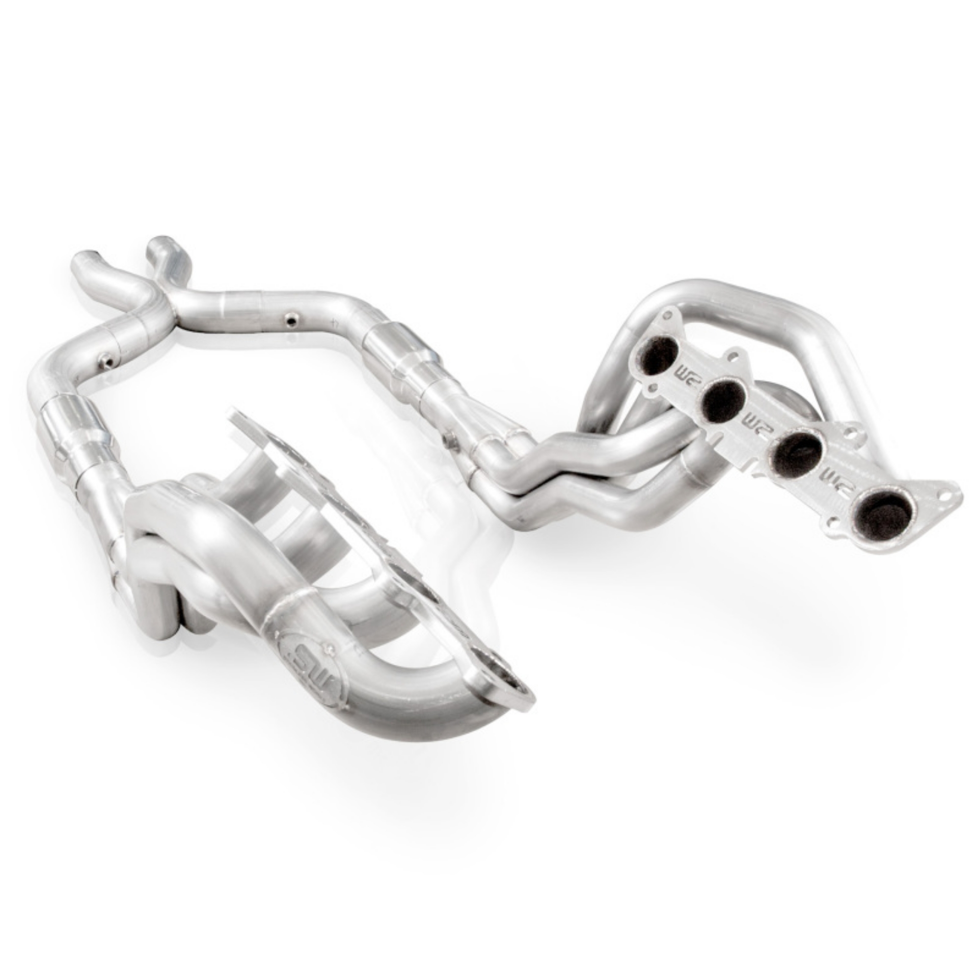 Picture of Stainless Works 2011-14 Mustang GT Headers 1-7-8in Primaries High-Flow Cats 3in X-Pipe