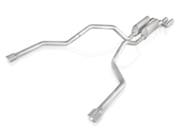 Picture of Stainless Works 2004-08 F150 5-4L Exhaust 2-1-2in Chambered Mufflers Under Bumper Exit