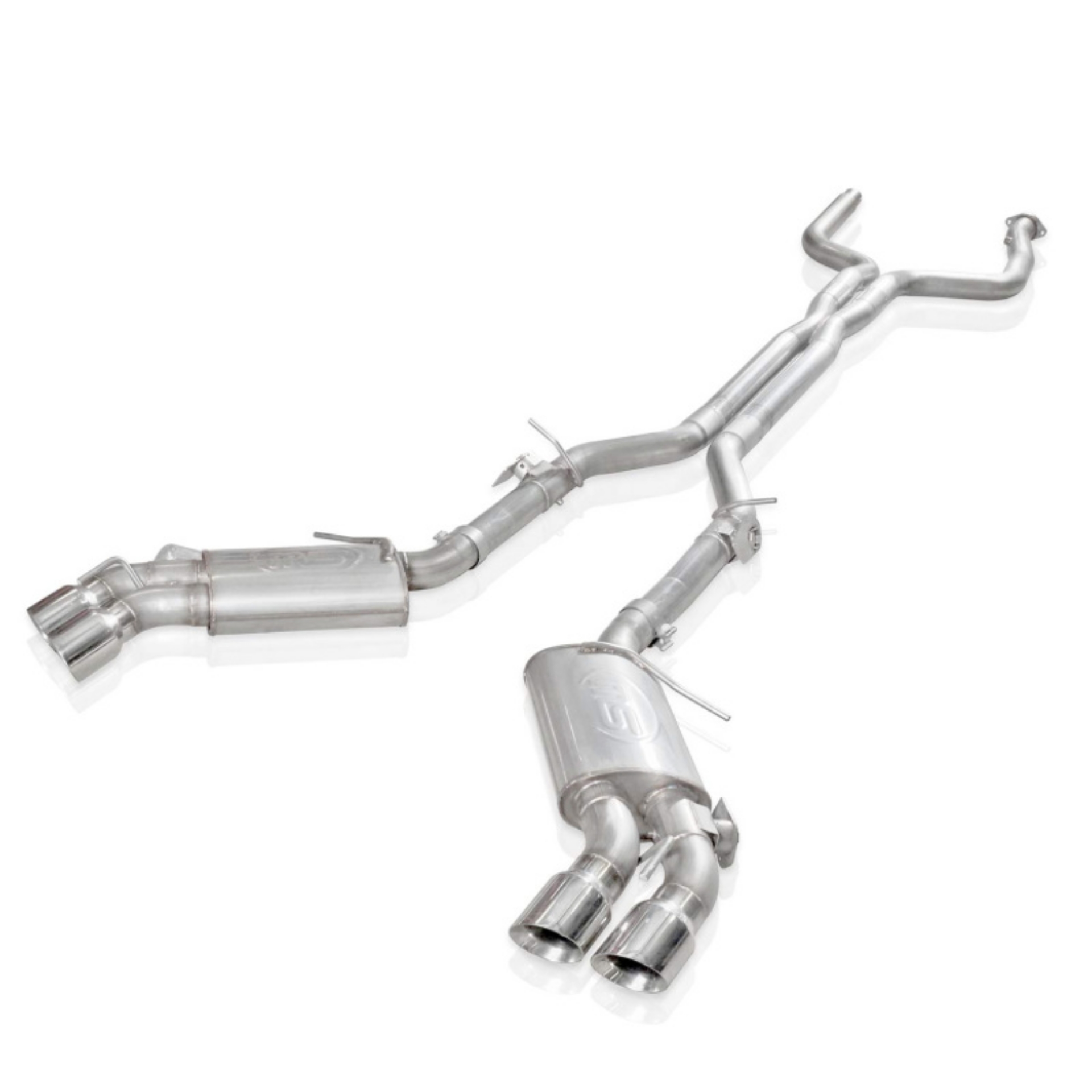 Picture of Stainless Works 2016-18 Camaro SS Exhaust 3in X-Pipe AFM Valves NPP Replacement Valves 4in Quad Tips