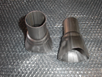 Picture of Stainless Works 3 Way Formed Collector 1-3-4in Primaries 2-50in Collector