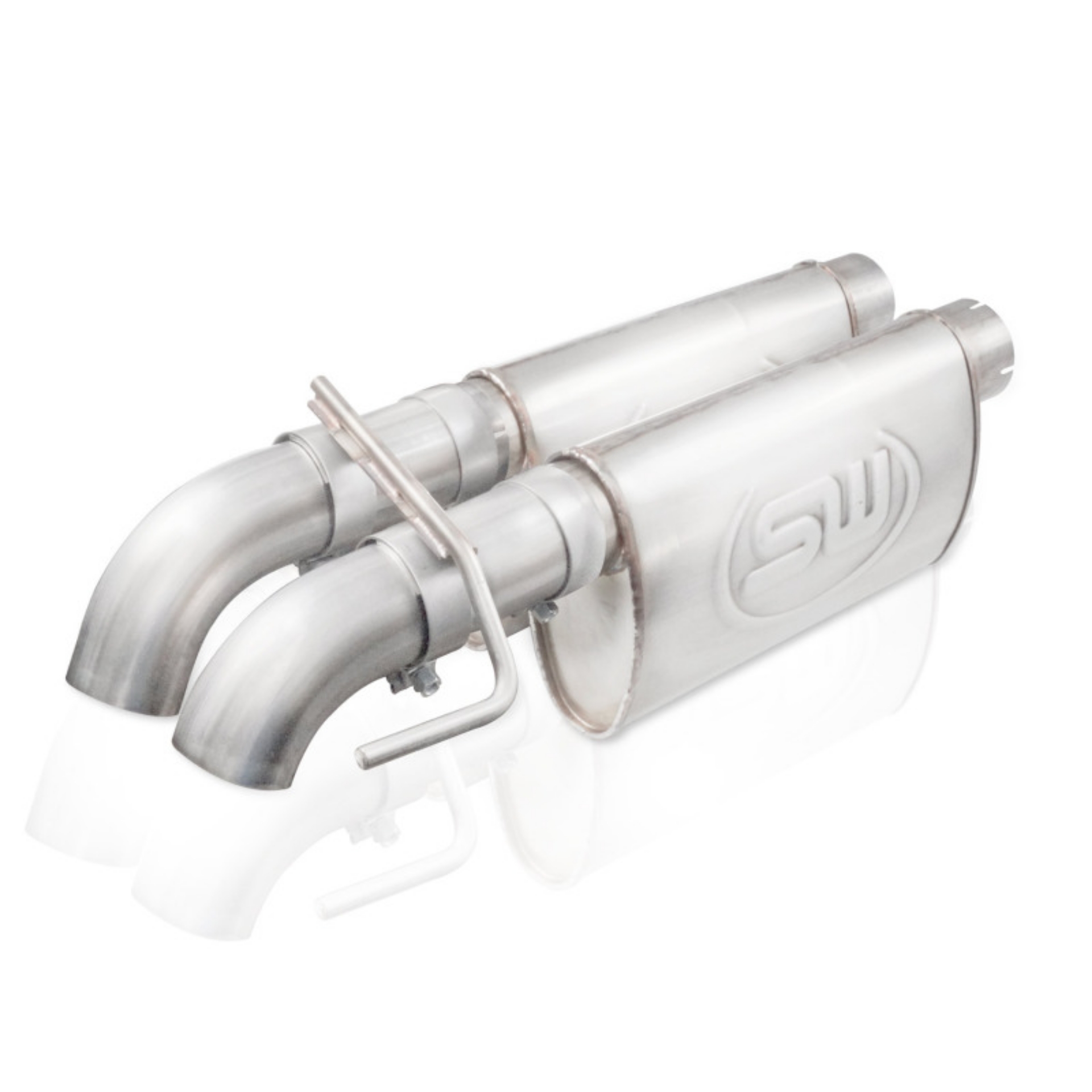 Picture of Stainless Works 2010-14 Ford Raptor 3in Exhaust Chambered Mufflers Dump Exit