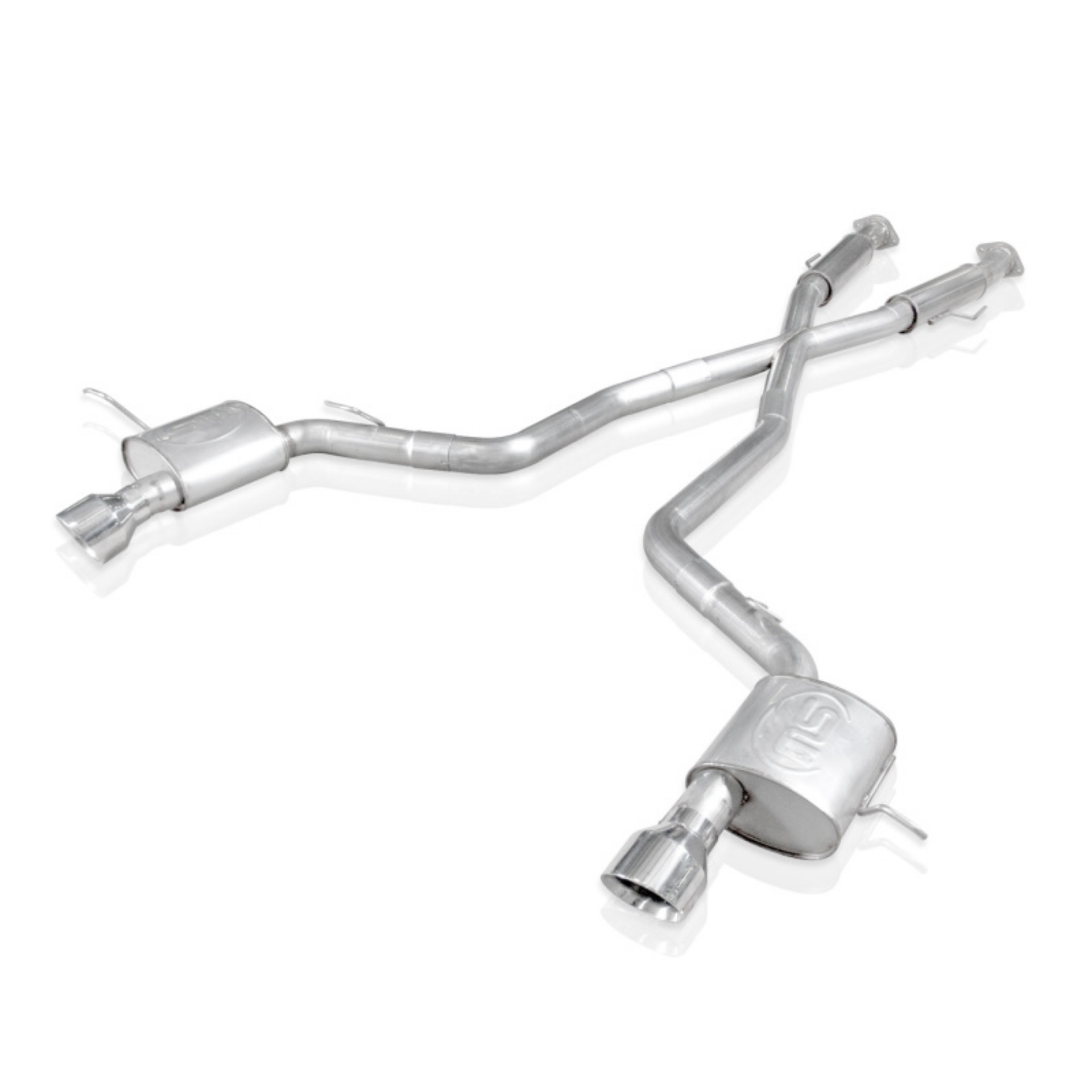 Picture of Stainless Works 2012-17 Jeep Grand Cherokee 6-4L Catback Chambered Mufflers X-Pipe