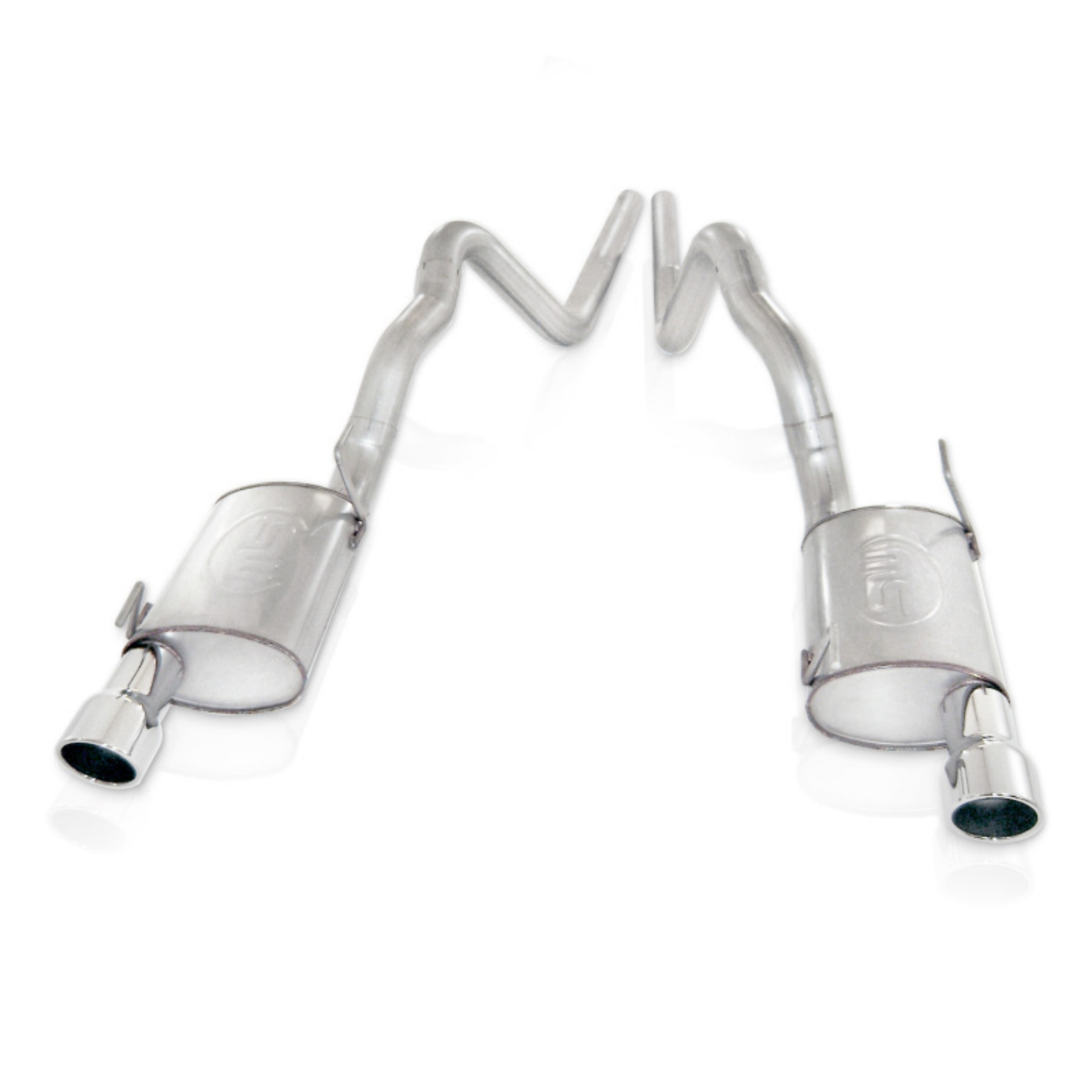 Picture of Stainless Works 2007-10 Shelby GT500 3in Catback X-Pipe Chambered Mufflers