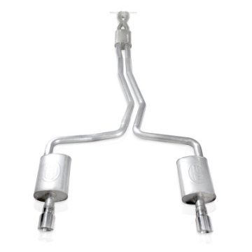 Picture of Stainless Works 2010-18 Ford Taurus SHO V6 2-1-2in Catback Chambered Mufflers X-Pipe