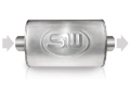 Picture of Stainless Works 2-25in ID CENTER INLET- 2-25in OD CENTER OUTLET 4inX8in