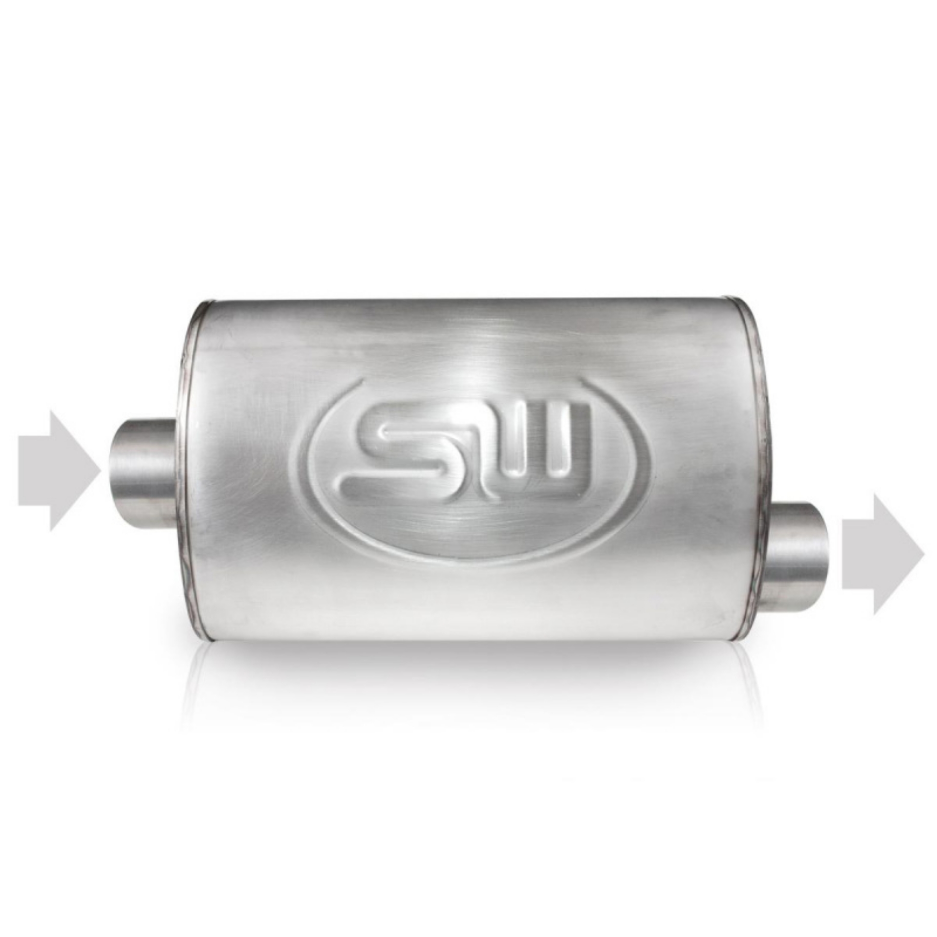 Picture of Stainless Works 3in ID CENTER INLET- 3in OD OFFSET OUTLET 5inX9in