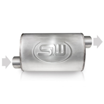 Picture of Stainless Works 3in ID OFFSET INLET- 3in OD OFFSET OUTLET ON OPPOSITE SIDES 5inX9in