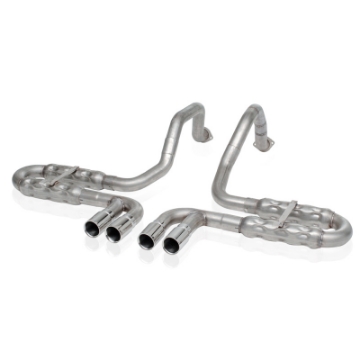 Picture of Stainless Works 1997-04 Corvette C5 2-1-2in Axleback Quad Rolled Edge Tips