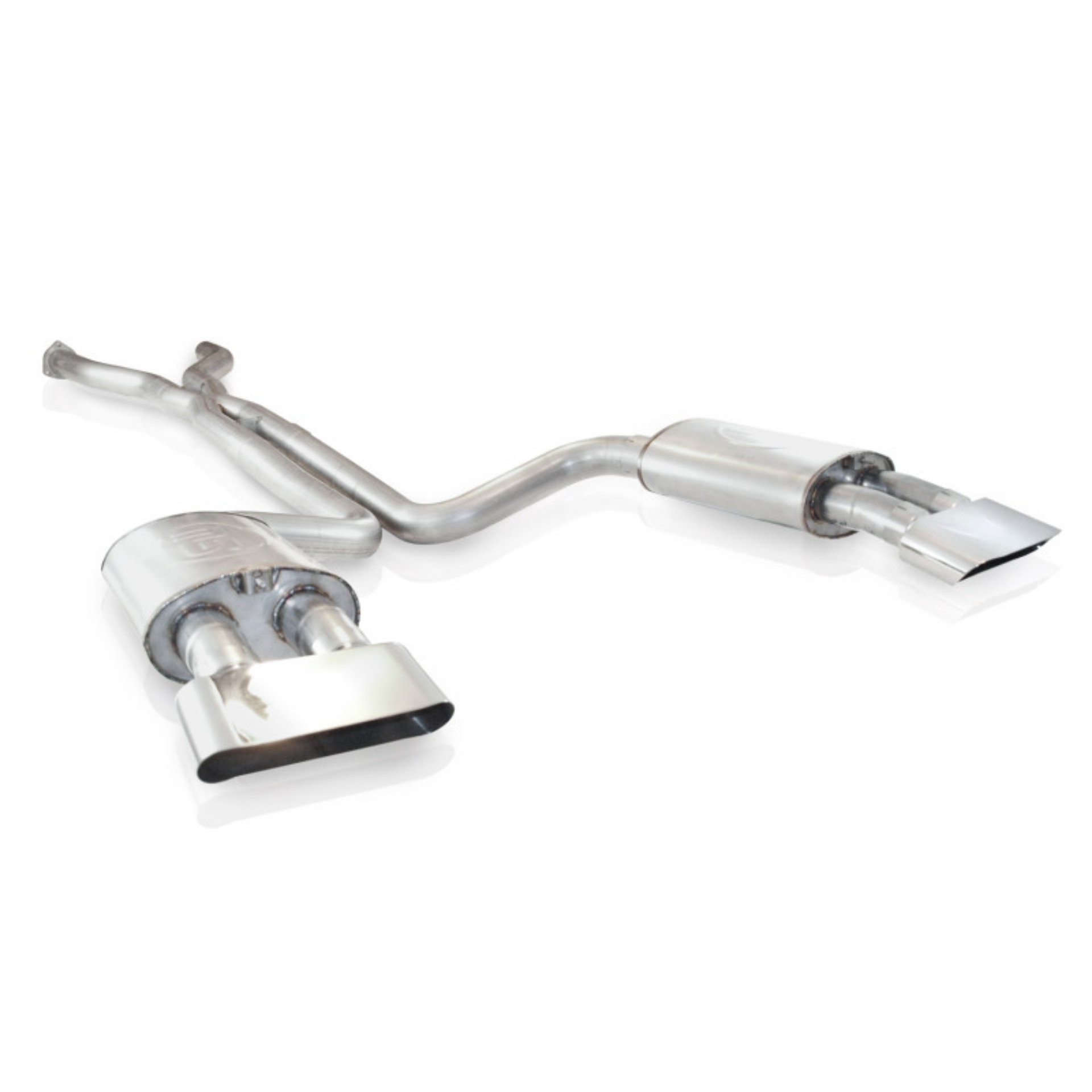 Picture of Stainless Works 1990-95 Corvette ZR1 3in Exhaust X-Pipe Chambered Mufflers Tips Factory Connect