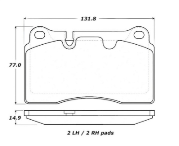 Picture of StopTech Performance 14-17 Volkswagen Touareg Front Brake Pads