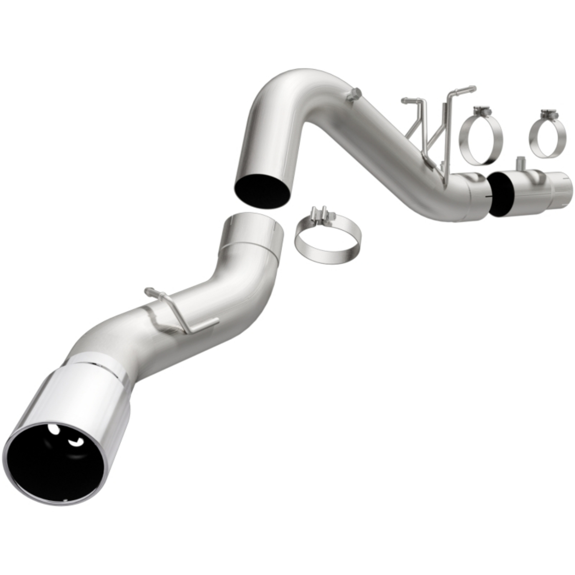 Picture of MagnaFlow SYS Cat-Back 2017 Chevrolet Silverado 6-6L Diesel Polished Single Wall 6in Tip