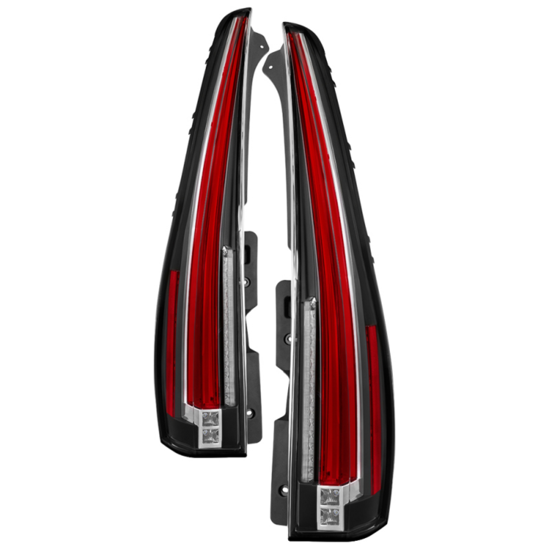 Picture of xTune 07-14 Chevy Tahoe Suburban and 07-14 GMC Yukon Black LED Tail Lights ALT-ON-CSUB07-2IN1LED-BK
