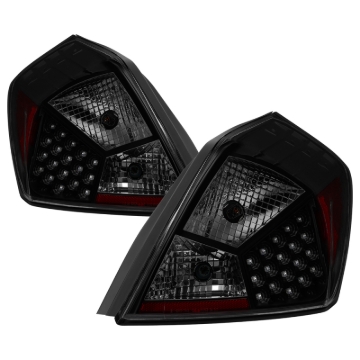 Picture of xTune Nissan Altima 07-12 Sedan LED Tail Lights - Black Smoked ALT-JH-NA07-4D-LED-BSM