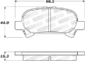 Picture of StopTech 02-06 Toyota Camry Street Performance Rear Brake Pads