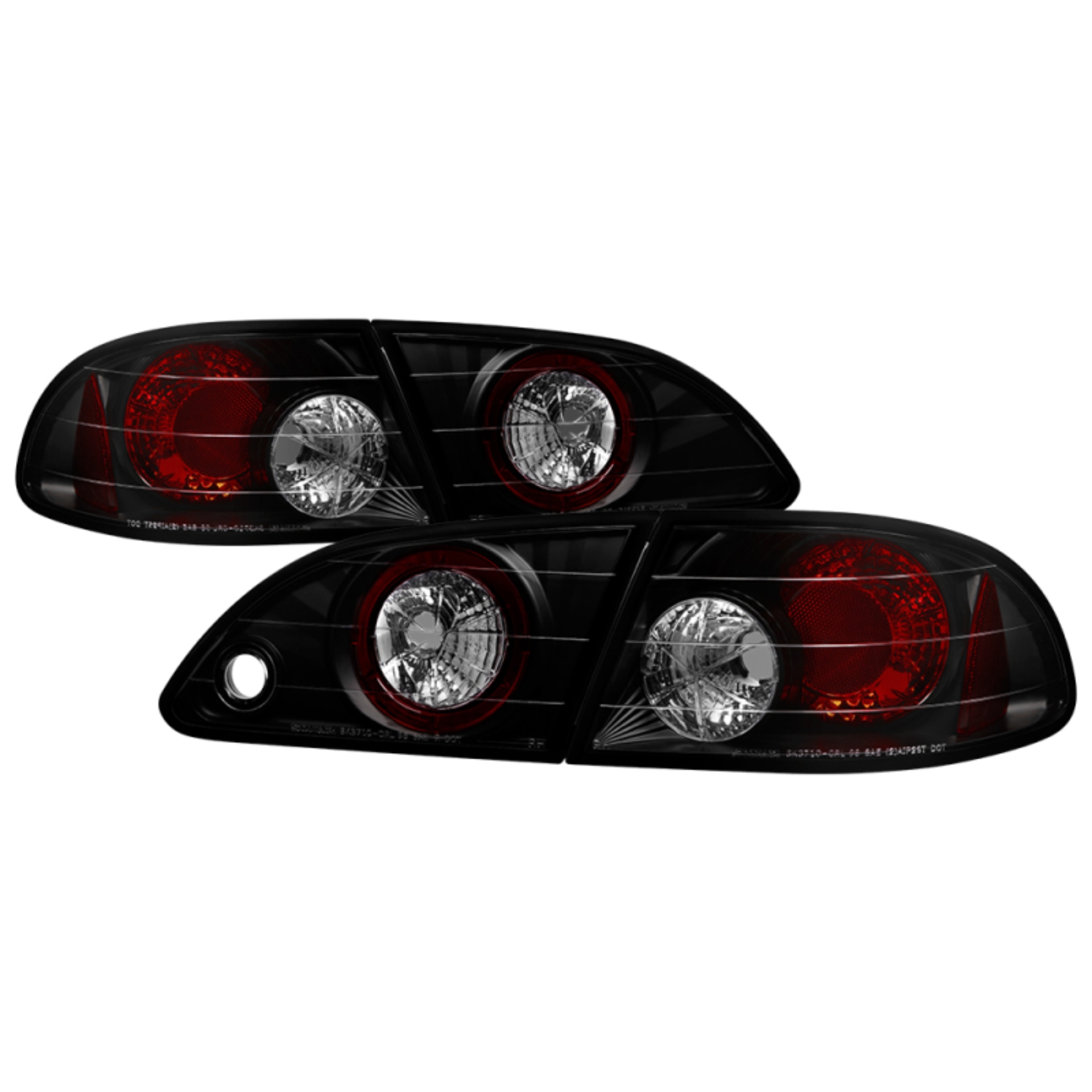 Picture of Spyder Toyota Corolla 98-02 Euro Tail Lights Black Smoke ALT-YD-TC98-BSM