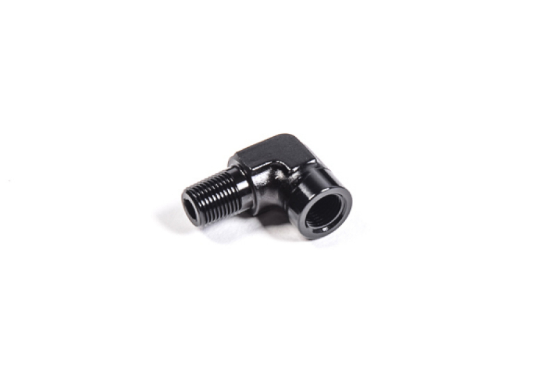 Picture of Radium Engineering 1-8in NPT Male to Female 90 Degree Fitting