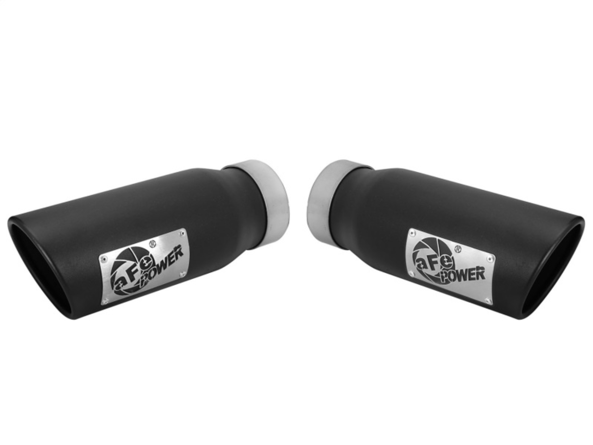 Picture of aFe MACHForce-XP 3-5in 409 Stainless Steel Exhaust Tip 3-5in x 4-5in Out x 12in L Clamp-On
