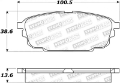 Picture of StopTech Performance 2003 Mazda Protege Rear Brake Pads