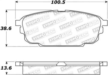 Picture of StopTech Performance 2003 Mazda Protege Rear Brake Pads