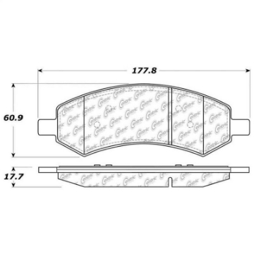 Picture of StopTech 06-17 Dodge Ram 1500 Street Performance Front Brake Pads