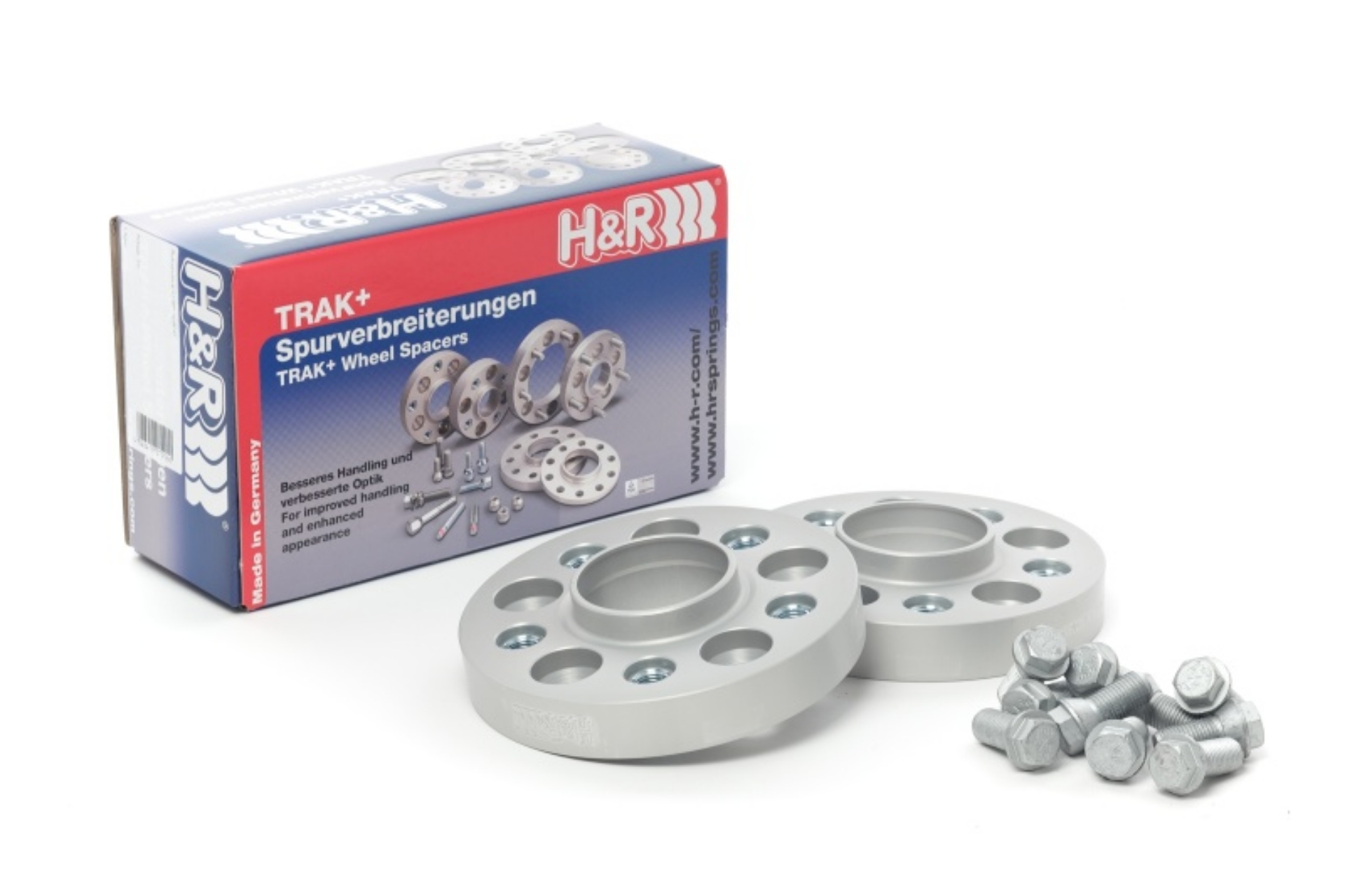 Picture of H&R Trak+ 23mm DR Spacer Bolt Pattern 5-130 CB 84mm Bolt Thread 14x1-5 - Black