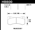 Picture of Hawk Wilwood 17mm 6617 Claliper Brake Pad Set