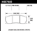 Picture of Hawk 08-12 Jaguar XKR w-Alcon Brakes DTC-70 Front Race Brake Pads