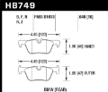 Picture of Hawk DTC-80 13-16 BMW 328i Rear Brake Pads
