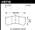Picture of Hawk AP Racing-Alcon Universal DTC-70 Race Brake Pads