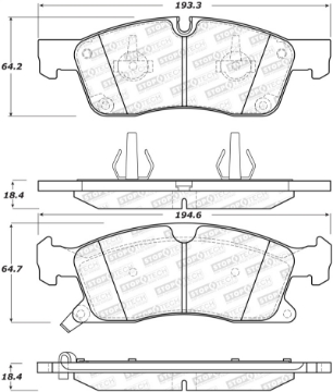 Picture of StopTech Performance 11-12 Dodge Durango Front Brake Pads