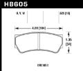 Picture of Hawk DTC-80 Brembo F3 16mm Race Brake Pads