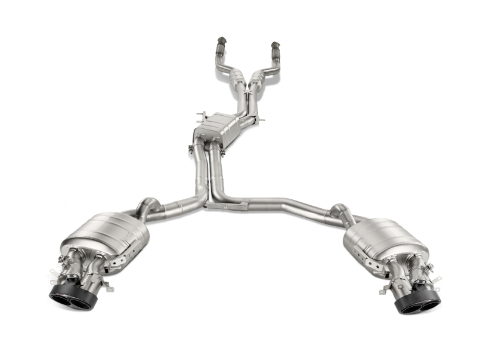 Picture of Akrapovic 14-17 Audi RS7 Sportback C7 Evolution Line Cat Back Titanium w- Carbon Tips