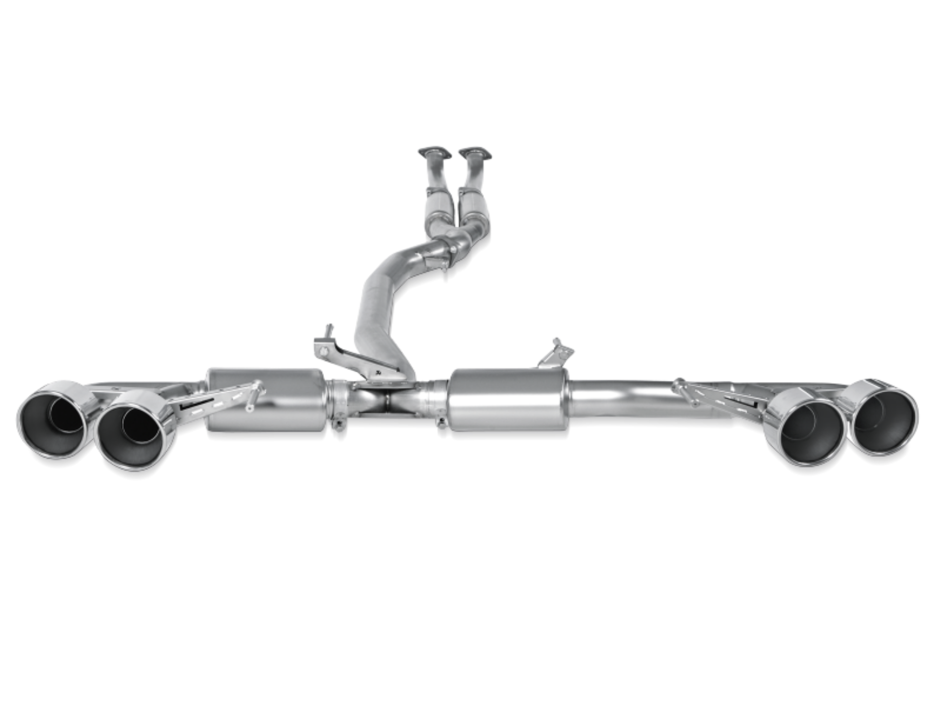 Picture of Akrapovic 08-17 Nissan GT-R Evolution Line Cat Back Titanium Req- Tips