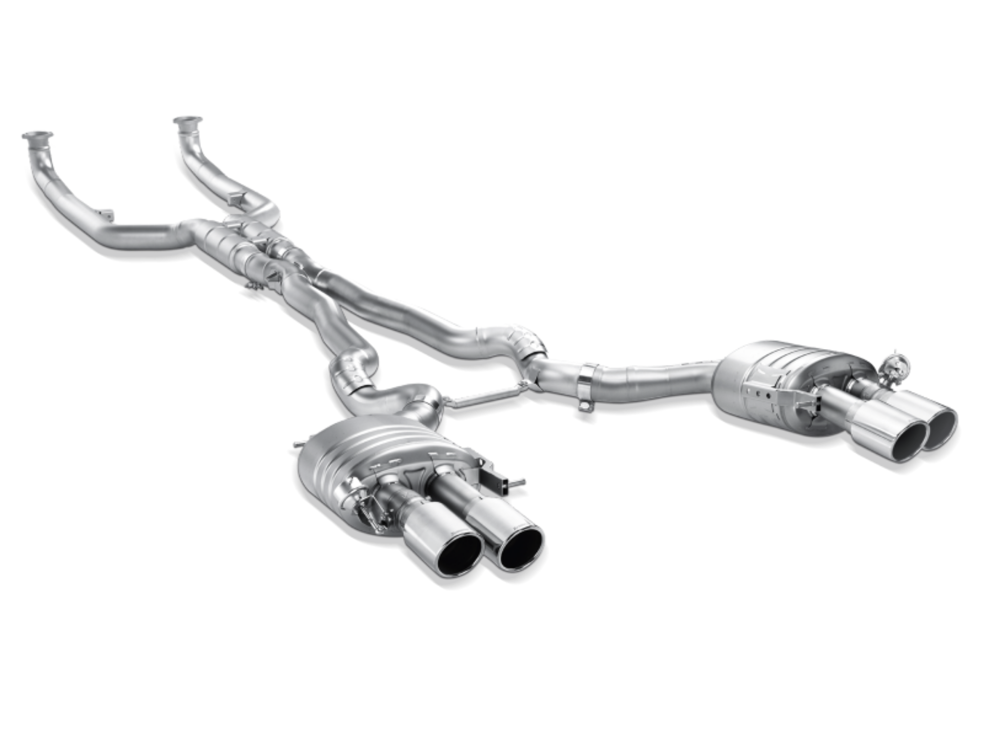 Picture of Akrapovic 11-17 BMW M5 F10 Evolution Line Cat Back Titanium Req- Tips