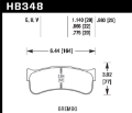 Picture of Hawk DTC-80 Brembo 25mm Race Brake Pads