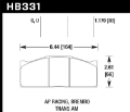 Picture of Hawk DTC-80 AP Racing-Brembo 30mm Race Brake Pads
