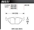 Picture of Hawk DTC-80 97-02 BMW Z3-03-08 BMW Z4 Rear Race Brake Pads