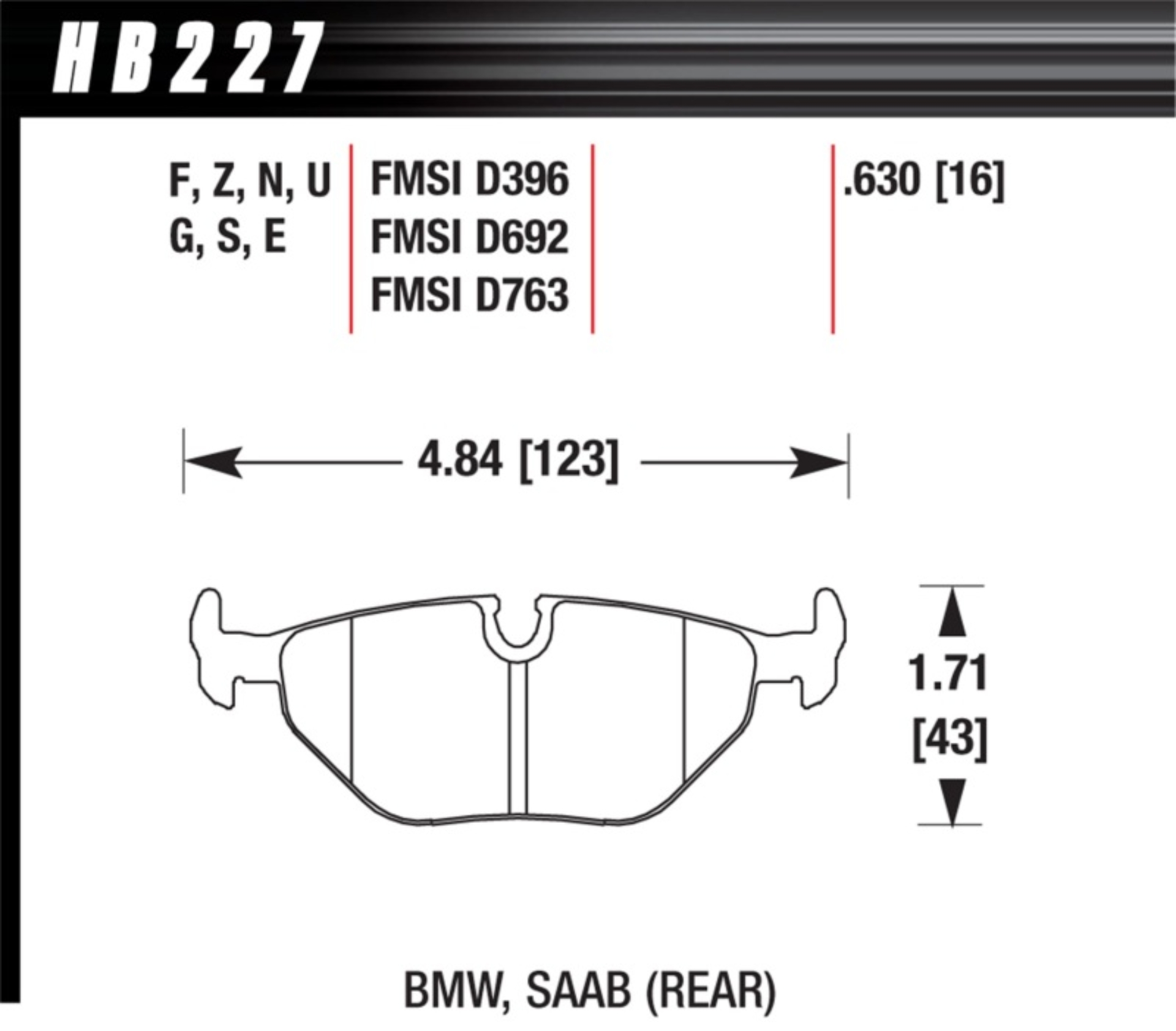 Picture of Hawk DTC-80 97-02 BMW Z3-03-08 BMW Z4 Rear Race Brake Pads