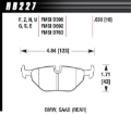 Picture of Hawk DTC-80 97-02 BMW Z3-03-08 BMW Z4 Rear Race Brake Pads