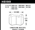 Picture of Hawk DTC-80 83-89 Porsche 944 Front Race Brake Pads
