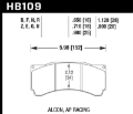Picture of Hawk DTC-80 AP Racing 25mm Race Brake Pads