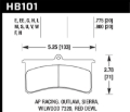 Picture of Hawk DTC-80 Wilwood SL-AP Racing-Outlaw 20mm Race Brake Pads