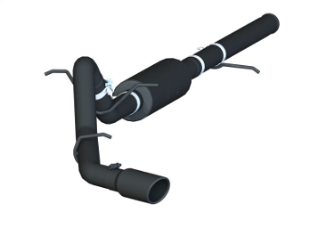 Picture of MBRP 14-17 Chevrolet Silverado 1500 4-3-5-3L 3in Cat Back Single Side Exit Black Exhaust